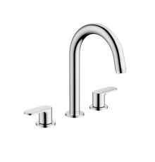 Смеситель для раковины Hansgrohe Vernis Blend на 3 отверстия со сливным гарнитуром 71553000