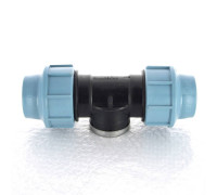 Тройник обжимной с внутренней резьбой Unidelta 50х1 1/2 для ПНД 1007051006