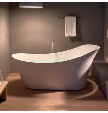 Ванна отдельностоящая Kerasan Waldorf 167х82х65 см со сливом Click-clack белый 743201