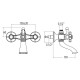 Смеситель для ванны Gattoni London с выходом сверху 1/2 бронза TW1750617V0br