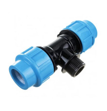 Тройник с наружной резьбой Джилекс 32х1 для труб ПНД 507856