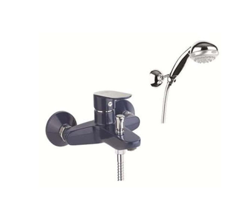 Смеситель для ванны Fiore Kevon Chic с душевым гарнитуром синий/хром 81TX8150