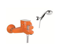 Смеситель для ванны Fiore Kevon Chic с душевым гарнитуром оранжевый/хром 81OX8150