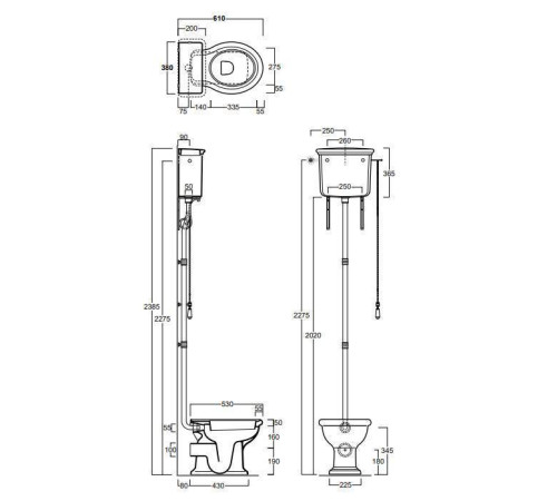 Унитаз напольный SIMAS Lante 38.5х58 см выпуск в стену белый/золото LAMN bi/LA02bi/LA06bi/R01oro