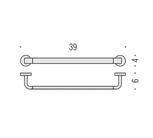 Полотенцедержатель Colombo Design Nordic 39 см хром B5209.CR