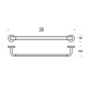 Полотенцедержатель Colombo Design Nordic 39 см хром B5209.CR