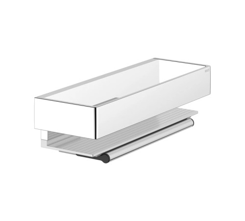 Полочка для душа Keuco Edition 11 со стеклоочистителем подвесная silver-anodized/хром 11159010000