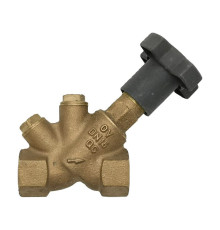 Вентиль с косой врезкой Oventrop Aquastrom F Ду 32 1 1/4 бронза 1050010