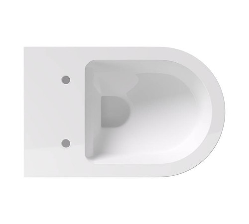 Унитаз подвесной Alice Ceramica Hide Round 57х37 см безободковый с сиденьем микролифт 31170101SET