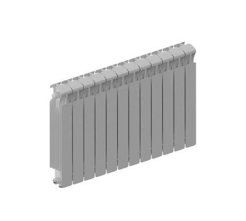 Радиатор биметаллический RIFAR MONOLIT VENTIL 500 13 секций нижнее подключение MN-500-13-VR RAL 9016
