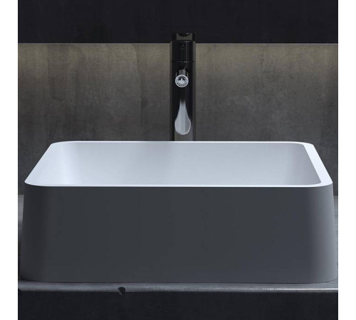 Раковина накладная Salini Gloria 41.5х41.5х12.5 см S-Stone белая матовая 1102202M