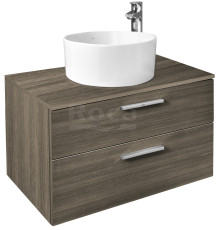 Тумба под умывальник подвесная Roca Victoria 785x453x515 мм 2 ящика Городской дуб A857470402