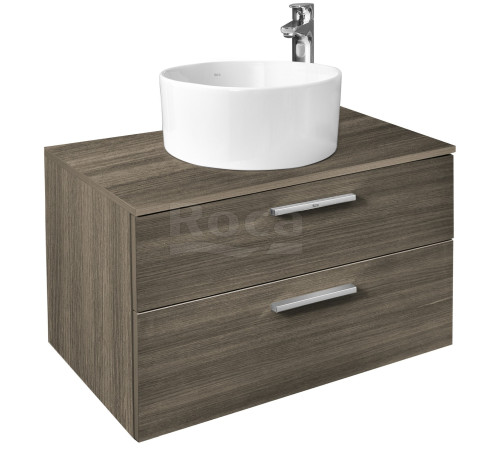 Тумба под умывальник подвесная Roca Victoria 785x453x515 мм 2 ящика Городской дуб A857470402