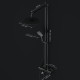 Душевая система AM.PM Like с термостатом черный матовый F0780522