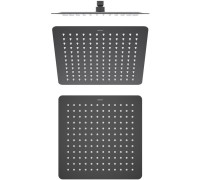 Верхний душ Aquanet AQ2074MB квадратный 300х300х2 мм матовый черный AQ2074MB