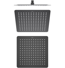 Верхний душ Aquanet AQ2074MB квадратный 300х300х2 мм матовый черный AQ2074MB