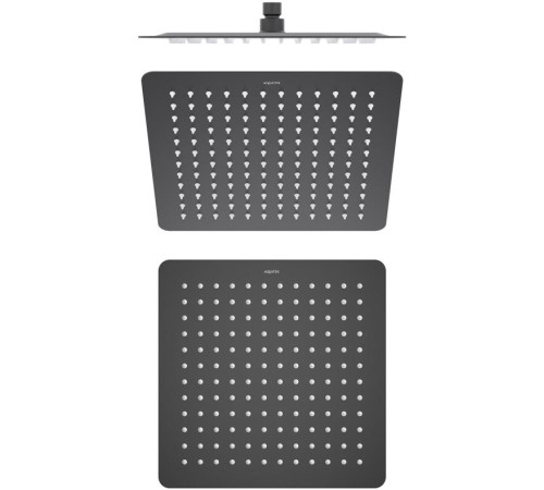 Верхний душ Aquanet AQ2074MB квадратный 300х300х2 мм матовый черный AQ2074MB