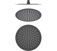 Верхний душ Aquanet AQ2073MB круглый 250х2 мм матовый черный AQ2073MB