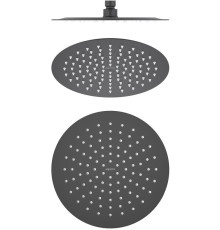 Верхний душ Aquanet AQ2073MB круглый 250х2 мм матовый черный AQ2073MB