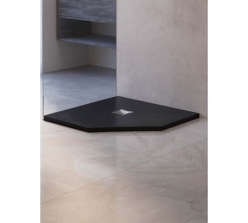 Душевой поддон трапеция RGW Stone Tray ST/T-G графит 800x800 мм 16155088-02