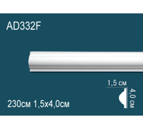 Молдинг Perfect AD332F полиуретановый гибкий 2000х41х15 мм AD332F