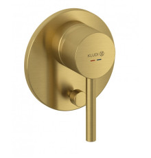 Смеситель для душа Kludi Bozz на 2 потребителя внешняя часть брашированное золото 38716N076