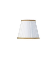 Абажур для светильника E14 Tiffany World TW 14 белый с золотым кантом TW14-01.50-bi/oro