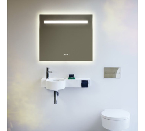 Раковина с полкой Laufen Val 55x31.5x11.5 см 1 отверстие Dx белая 8.1528.3.000.105.1