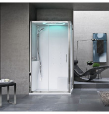 Душевая кабина Novellini Eon 2P 120х80х236 см Sx турецкая баня гидромассаж термостат EON2P129ST1N-1AK