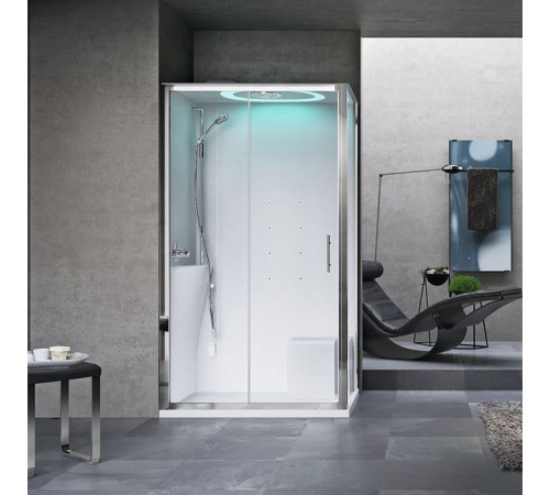 Душевая кабина Novellini Eon 2P 120х80х236 см Sx турецкая баня гидромассаж термостат EON2P129ST1N-1AK