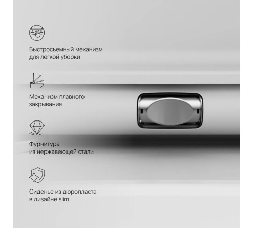 Унитаз подвесной AM.PM Inspire V2.0 FlashClean с сиденьем микролифт белый матовый C50A1700MWSC