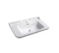 Раковина керамическая Kerasan Waldorf 100х55 см 1 отверстие белый/золото 4142K1bi/cr / 811391oro