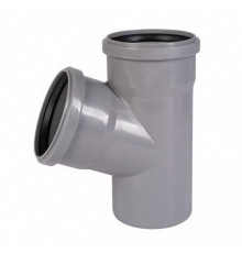 Тройник Ostendorf HT HTEA 67° 110/75 мм RAL 7037 115310