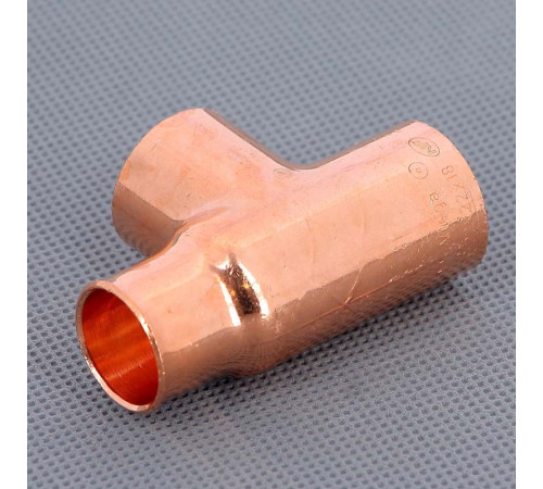 Тройник медный под пайку Viega 22х22х18 мм 104702