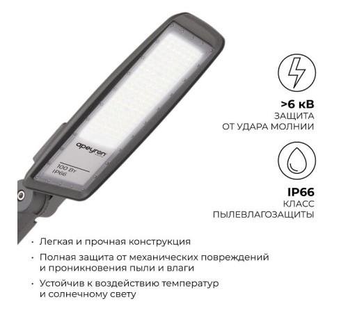 Светильник консольный уличный Apeyron Electrics 100 Вт 29-11