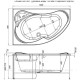 Ванна акриловая Aquanet Capri 160x100 L левосторонняя 00203911