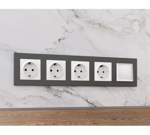 Рамка на 4 поста Ambrella Volt Techno AF220804