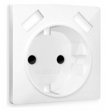 Накладка для розетки с заземлением и со шторками и 2хUSB type A Ambrella Volt Quant AP1090
