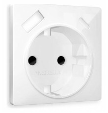 Накладка для розетки с заземлением и со шторками и 2хUSB type A и C Ambrella Volt Quant AP1100