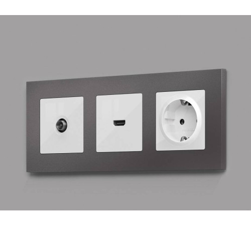 Накладка для ТВ-розетки Ambrella Volt Quant AP1130