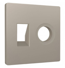 Накладка для ТВ-розетки и RJ-11 или RJ-45 Ambrella Volt ALFA AP3725