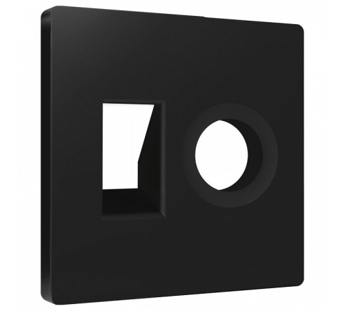 Накладка для ТВ-розетки и RJ-11 или RJ-45 Ambrella Volt ALFA AP8125