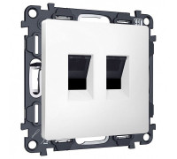 Розетка двойная Ethernet RJ-45 без рамки Ambrella Volt MA MA132110