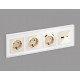 Розетка 2хUSB type A и C без рамки Ambrella Volt Quant MA311010