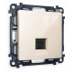 Розетка Ethernet RJ-45 и со шторками, без рамки Ambrella Volt Quant MA312010