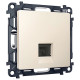 Розетка Ethernet RJ-45 и со шторками, без рамки Ambrella Volt ALFA MA332005