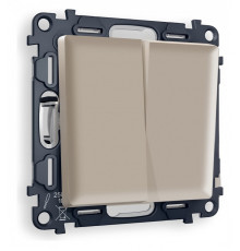 Выключатель двухклавишный без рамки Ambrella Volt Quant MA363010