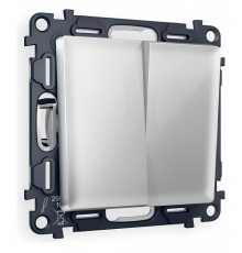 Выключатель двухклавишный без рамки Ambrella Volt Quant MA403010