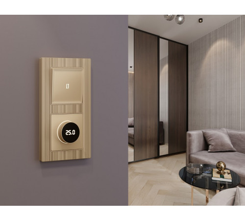 Терморегулятор электромеханический для теплого пола без рамки Ambrella Volt ALFA MA605810