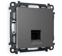 Розетка Ethernet RJ-45 и со шторками, без рамки Ambrella Volt ALFA MA662005